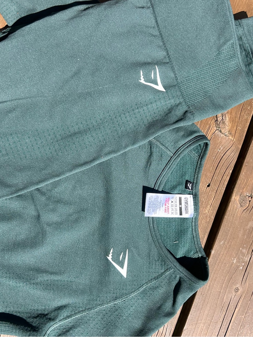 Gymshark Vital Matching Activewear Set – Woodland Green Marl – Size S